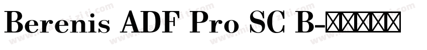 Berenis ADF Pro SC B字体转换
